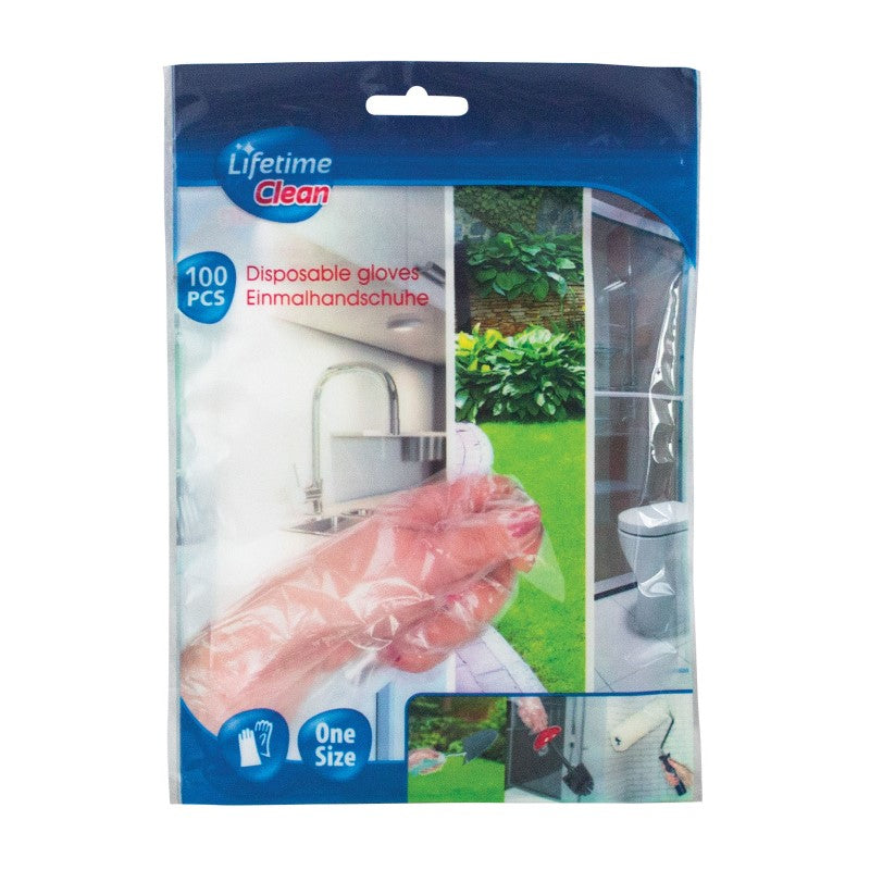 Plastic Disposable Gloves Pack 100