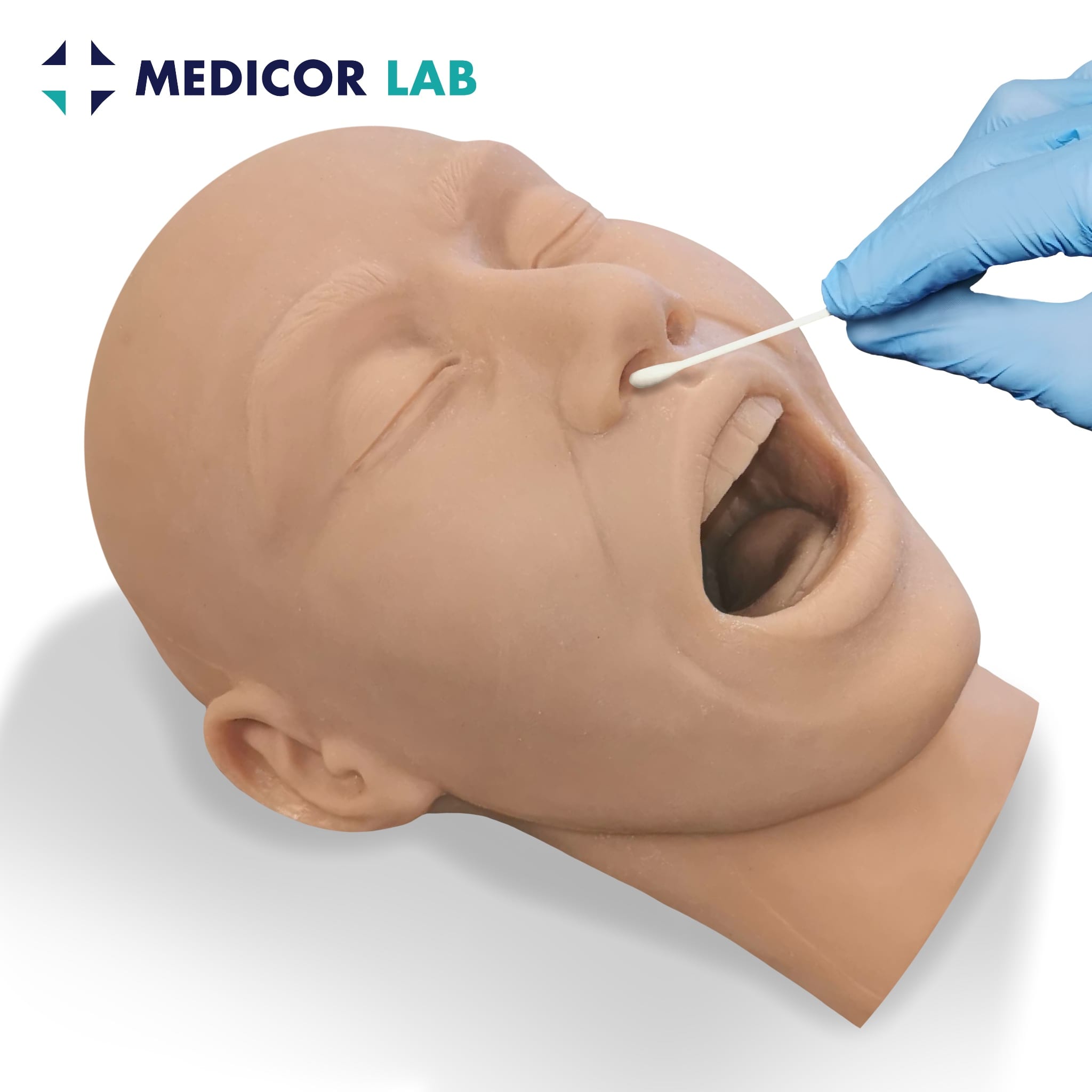 Nasopharyngeal (NP) Swab Trainer Head