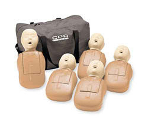 Extra Manikin Head Packs - Adult/Child Manikin Heads, 5-pack - Tan